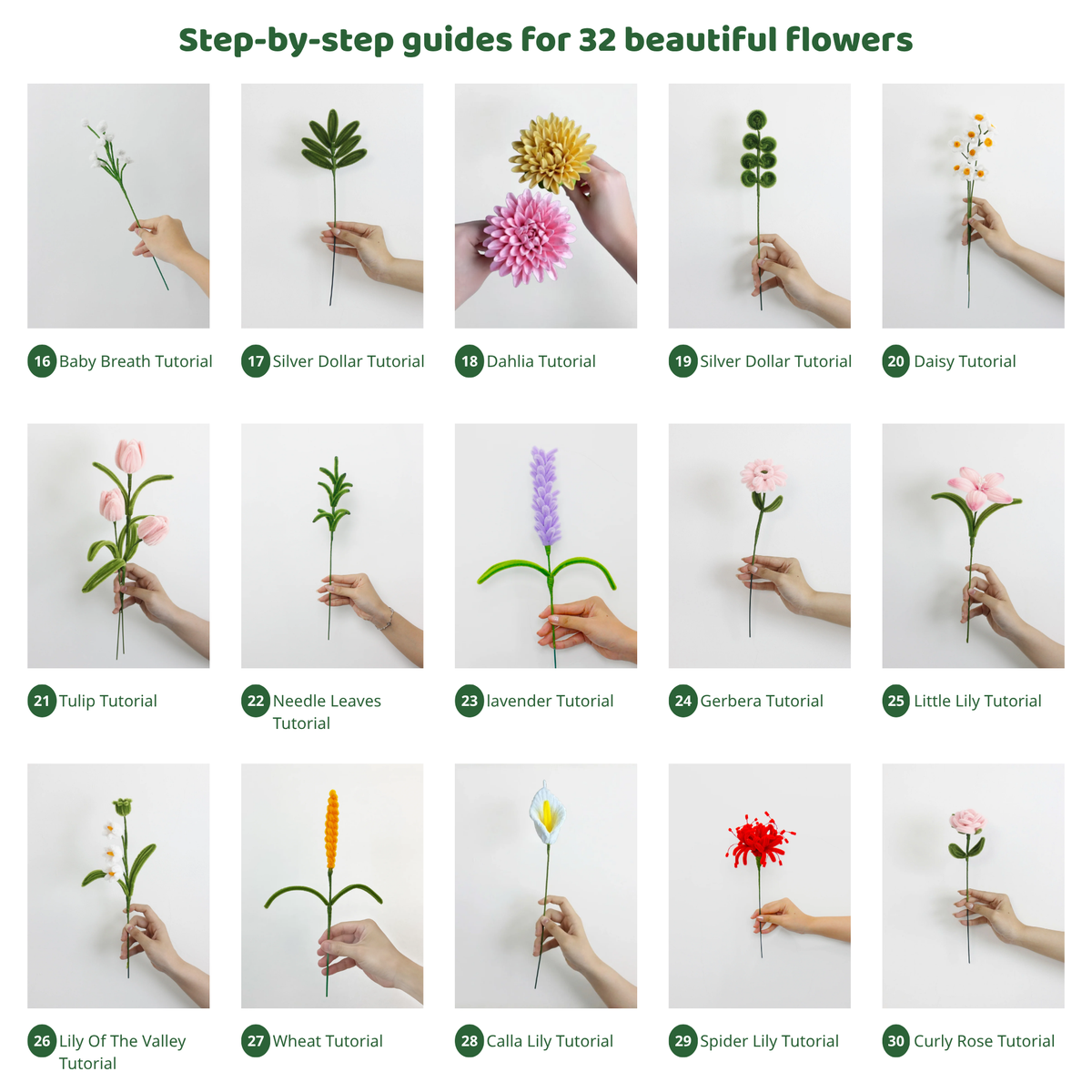 Complete Flower Tutorial Collection ⭐