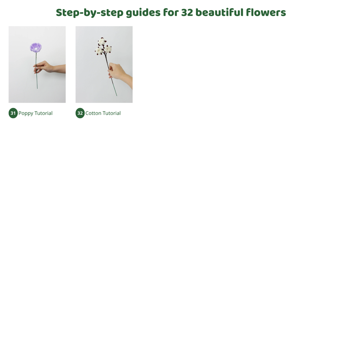 Complete Flower Tutorial Collection ⭐