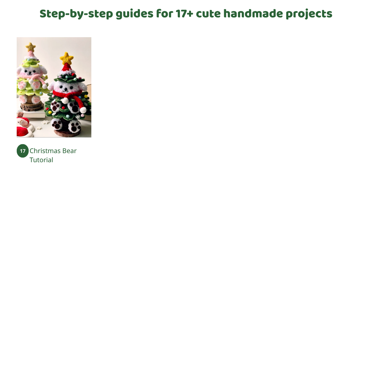 Complete Cute Gift Tutorial Collection